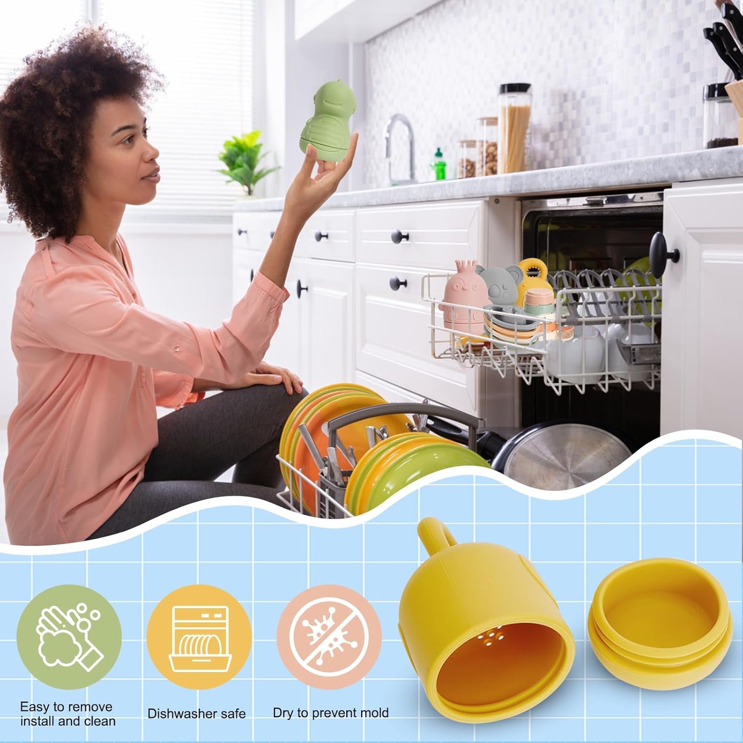 Jouets De Bain Pour Bebe, 15 Pièces Jouet Bain Bébé À Presser Sensoriels Avec Bateaux Empilables Et Cuillère, Silicone Souple Jouet Bain Enfant Jeux Educatif 6 9 12 Mois 1 2 3 Ans