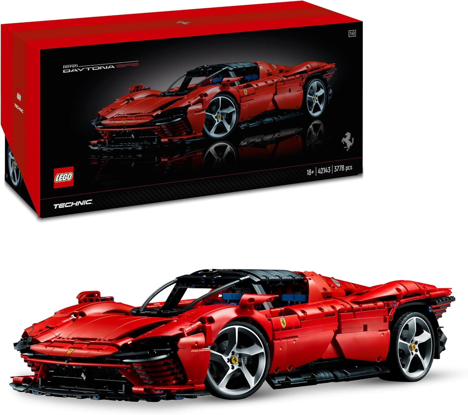 Technic Ferrari Daytona SP3 - Maquette Et Modélisme Adulte De Voiture - Loisir Créatif Hommes Et Femmes - Idée Cadeau Pour Lui Et Elle Et Fans De Voitures De Collection 42143