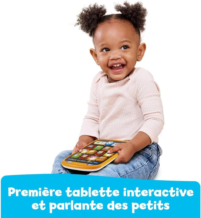- Baby Tablette Bilingue, Tablette Interactive Bébé Avec 12 Activités Éducatives, Effets Lumineux, Jouet D'Éveil Et De Motricité Fine, Cadeau Bébé Dès 9 Mois - Contenu En Français Et Anglais