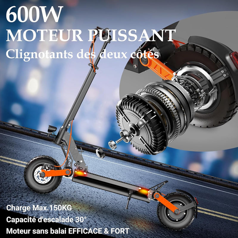 Trottinette Electrique Adulte S/T Serie Autonomie 50-90KM Batterie 48/60V 13/18/26Ah Moteur 600W/600W*2/1000W*2 Trotinette Electrique Puissante Tout Terrain Ultra Legere Double Suspension