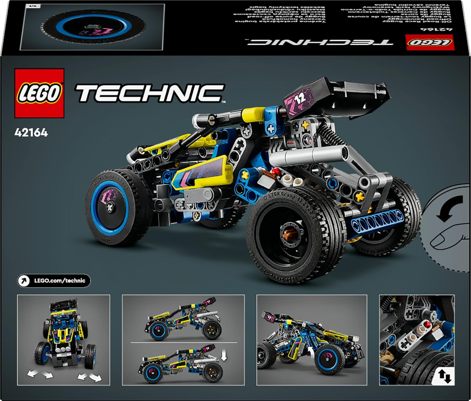 Technic Le Buggy Tout-Terrain De Course, Véhicule De Rallye, Jouet De Construction De Voiture De Course, Cadeau Pour Garçons Et Filles Dès 8 Ans 42164