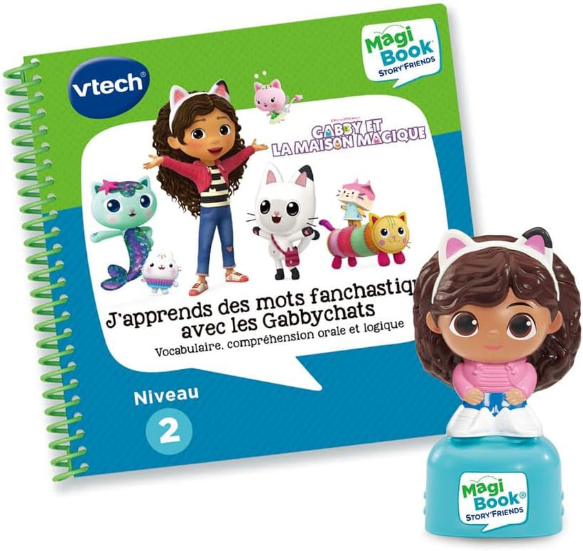 - Magibook Story'Friends J’Apprends Des Mots Fanchastiques Avec Les Gabbychats - Livre Jeu Éducatif Avec Figurine Gabby - Niveau Primaire - Cadeau Enfant De 4 Ans À 8 Ans - Contenu En Français