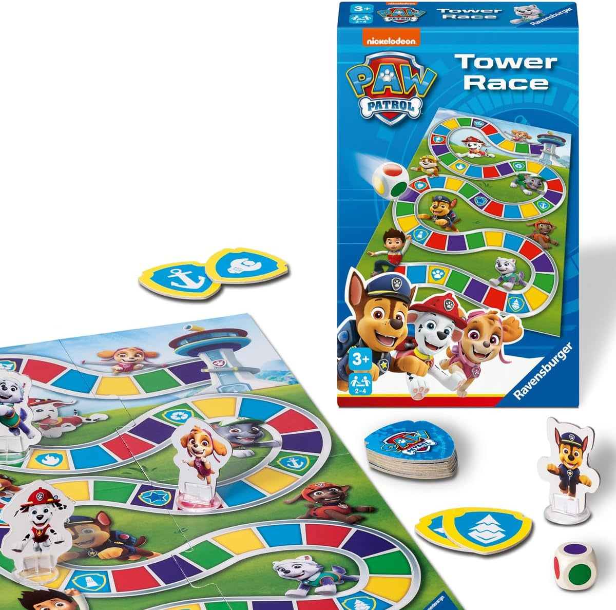 - Jeu De Société - Pat'Patrouille - Tower Race - Jeu De Plateau En Famille - Course Et Chance - À Partir De 3 Ans - De 2 À 4 Joueurs - 24746