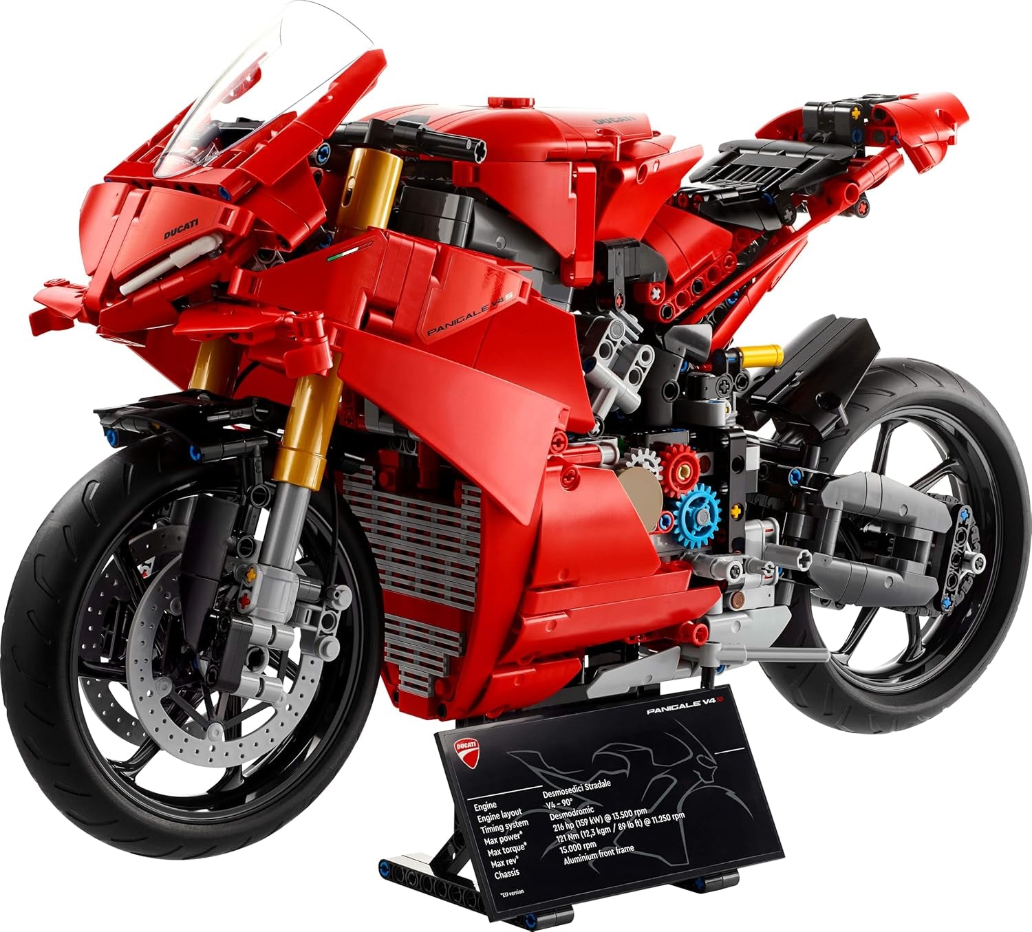 Technic La Moto Ducati Panigale V4 S - Moto À Construire Pour Adulte, Homme Et Femme - Blocs De Construction De Véhicule - Idée De Cadeau Pour Papa 42202