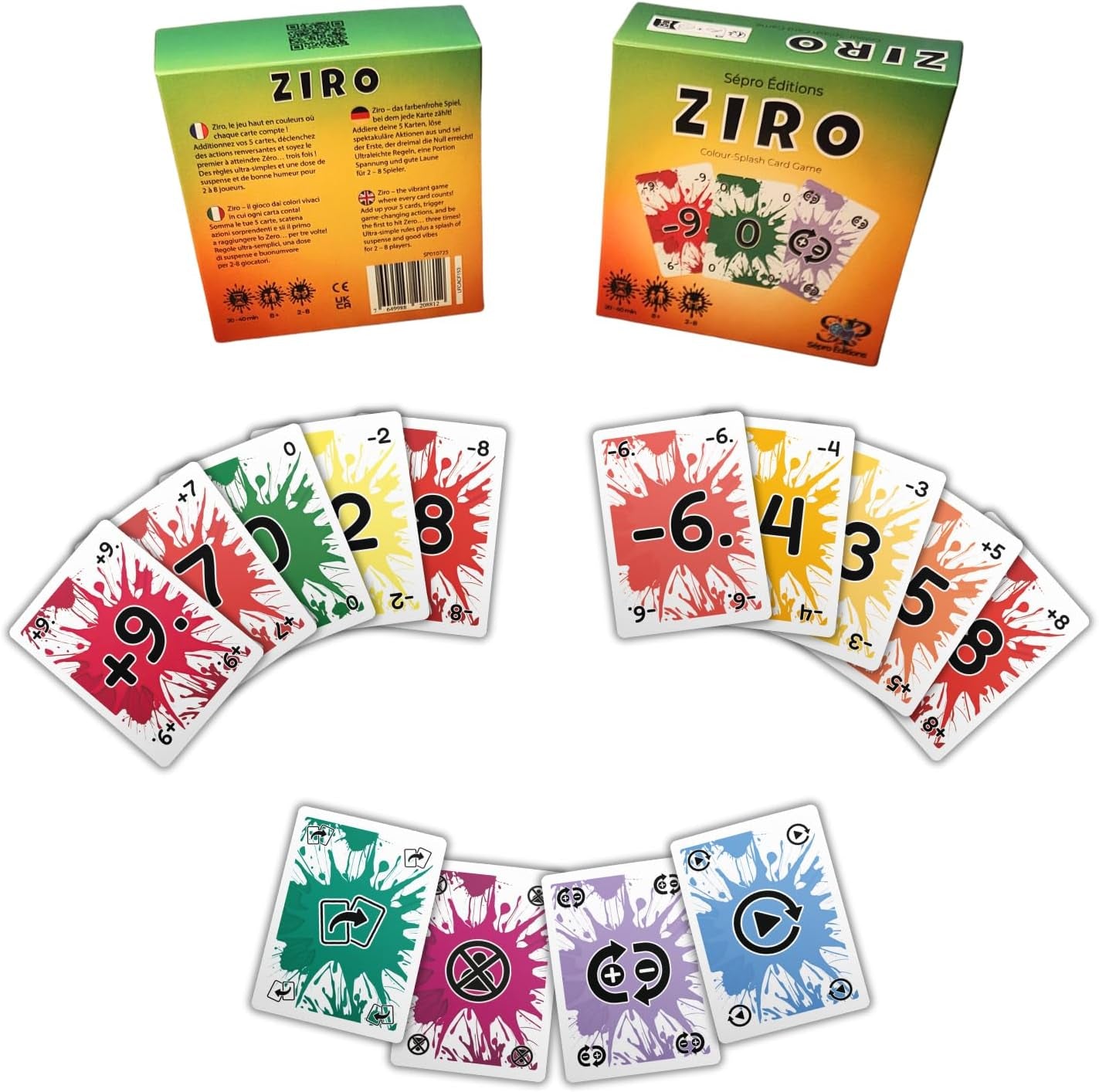 Ziro – Jeu De Cartes Amusant Et Tactique | Jeu De Société Familial Et Rapide | Idéal Pour Soirées Entre Amis Et Voyages | Dès 8 Ans