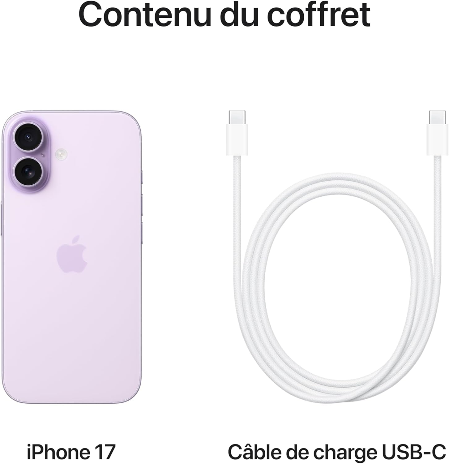Iphone 17 512 Go : Écran 6,3 Pouces Avec Promotion, Puce A19, Caméra Avant Center Stage, Meilleure Résistance Aux Rayures, Autonomie D’Une Journée ; Lavande