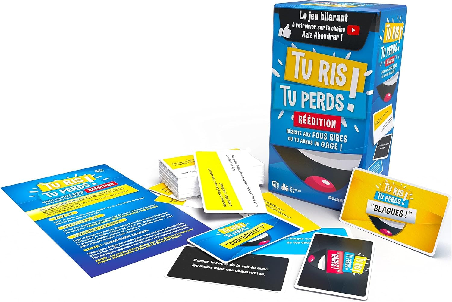 – Tu RIS Tu Perds – Jeu De Société – Jeu De Cartes – Jeu D’Ambiance Pour Adultes, Ados – Fous Rires Garantis – 2 Joueurs Et plus – Dès 16 Ans