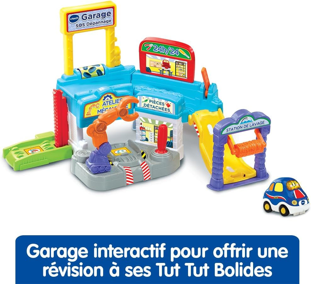 - Tut Tut Bolides, Garage SOS Dépannage Avec Noé Voiture À Réparer, Garage Voitures Enfant, 3 Zones Magiques, Cadeau Garçon Et Fille De 1 an À 5 Ans - Contenu En Français