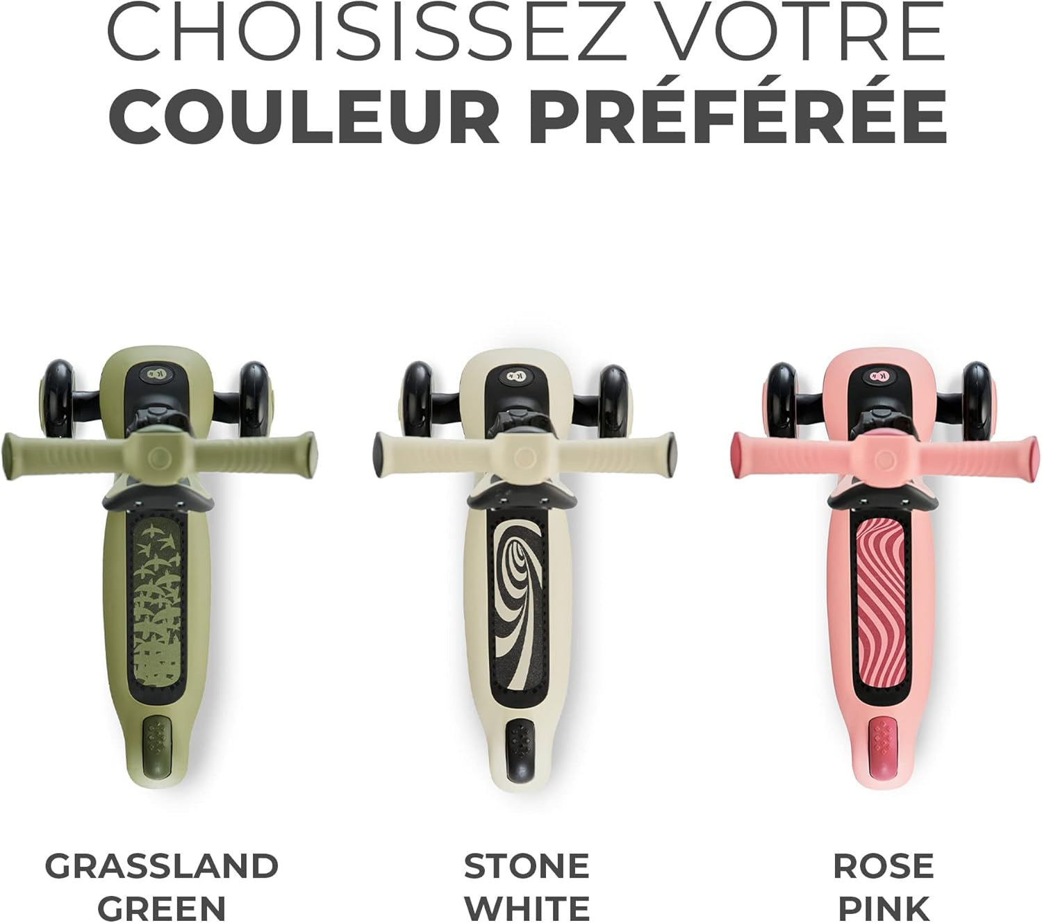 Kinderkraft Halley, Trottinette, Draisienne, Patinette, Scooter, Multifonctionnel, Moderne, Trois Roues, Réglable, LED Roues, Frein, 2 Ans Jusqu'À 50 Kg, Rose