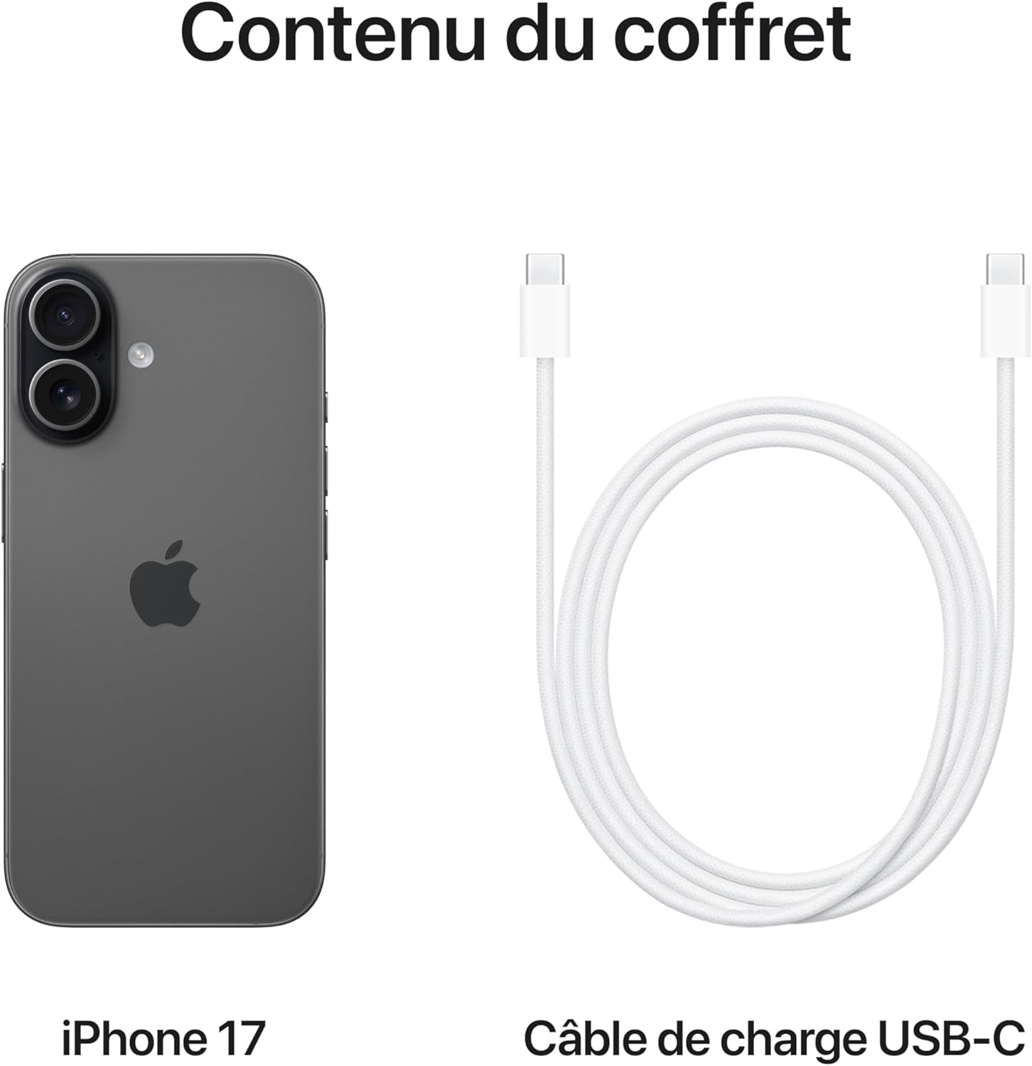 Iphone 17 512 Go : Écran 6,3 Pouces Avec Promotion, Puce A19, Caméra Avant Center Stage, Meilleure Résistance Aux Rayures, Autonomie D’Une Journée ; Noir