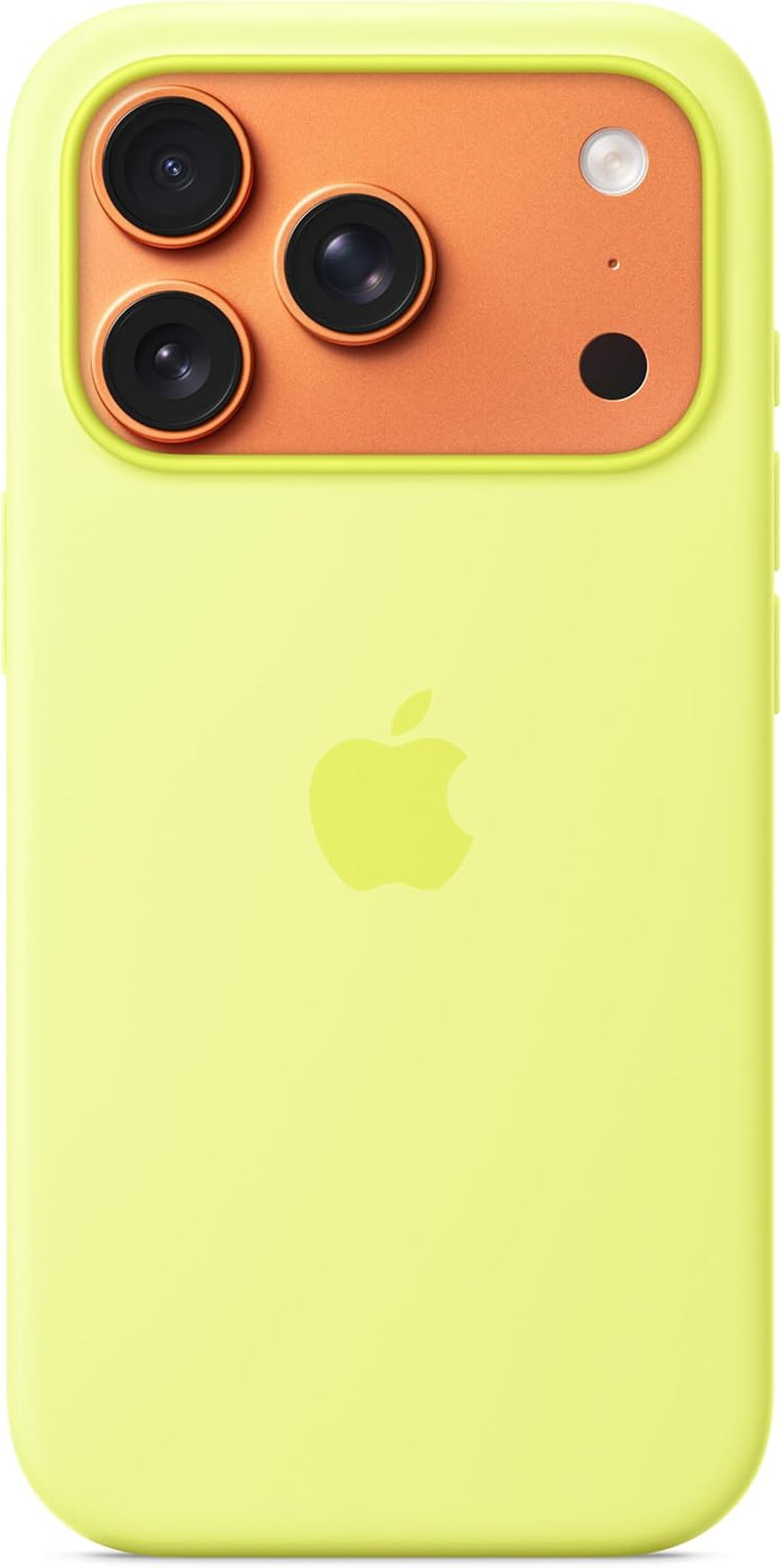 Coque En Silicone Avec Magsafe Pour Iphone 17 Pro – Jaune Fluo