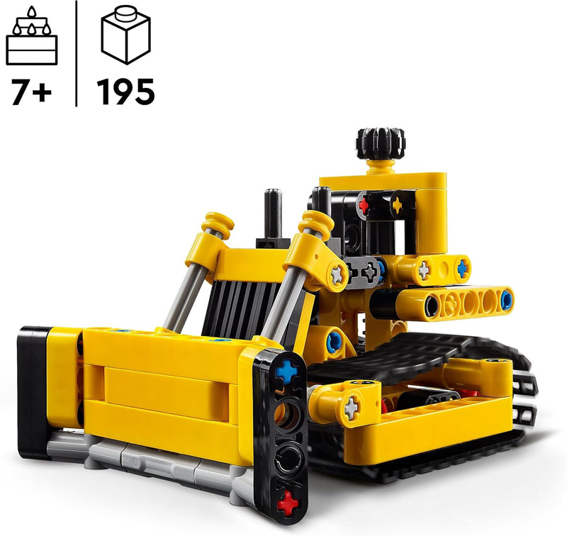 Technic Le Bulldozer, Jouet De Construction Pour Enfants, Véhicule Excavateur, Cadeau Pour Garçons Et Filles Dès 7 Ans, Jeu Imaginatif 42163