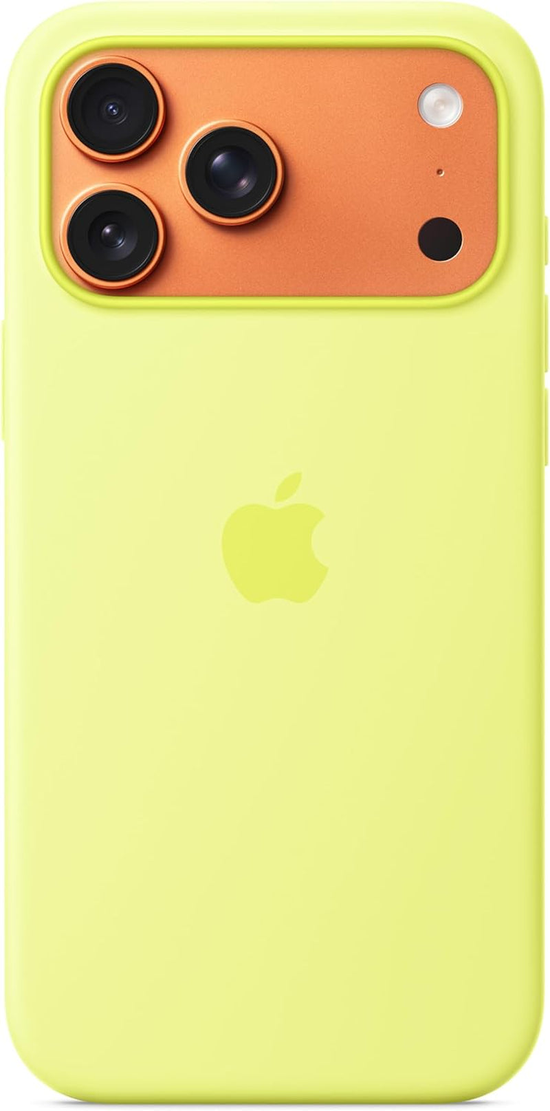 Coque En Silicone Avec Magsafe Pour Iphone 17 Pro Max – Jaune Fluo