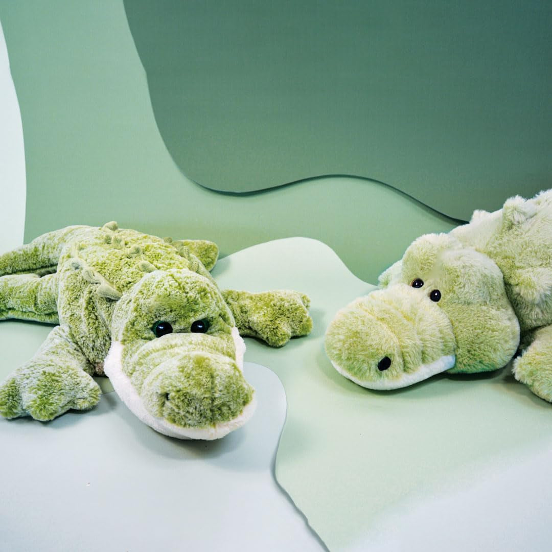 - Peluche Croco - Crocodile Vert De La Savane - Moyen Modèle 40 Cm - Toute Douce Et Originale - Peluche Idée Cadeau Pour Enfant Fille Et Garçon - HO1454