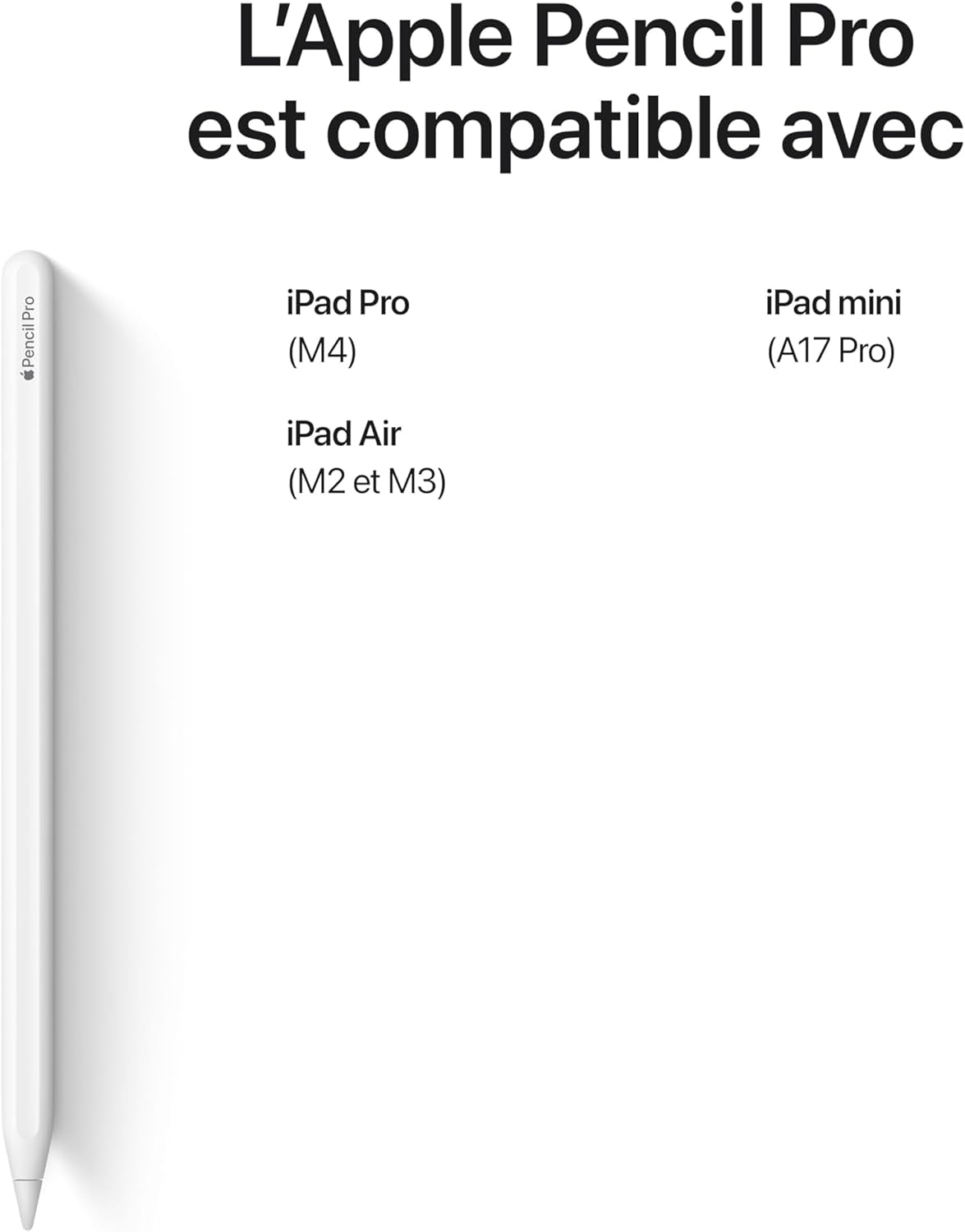Pencil Pro:Outils Avancés, Précision Au Pixel Près, Sensibilité À L’Inclinaison Et À La Pression,Faible Latence Inégalée Sur Le Marché Pour La Prise De Notes, Le Dessin Et La Création Artistique