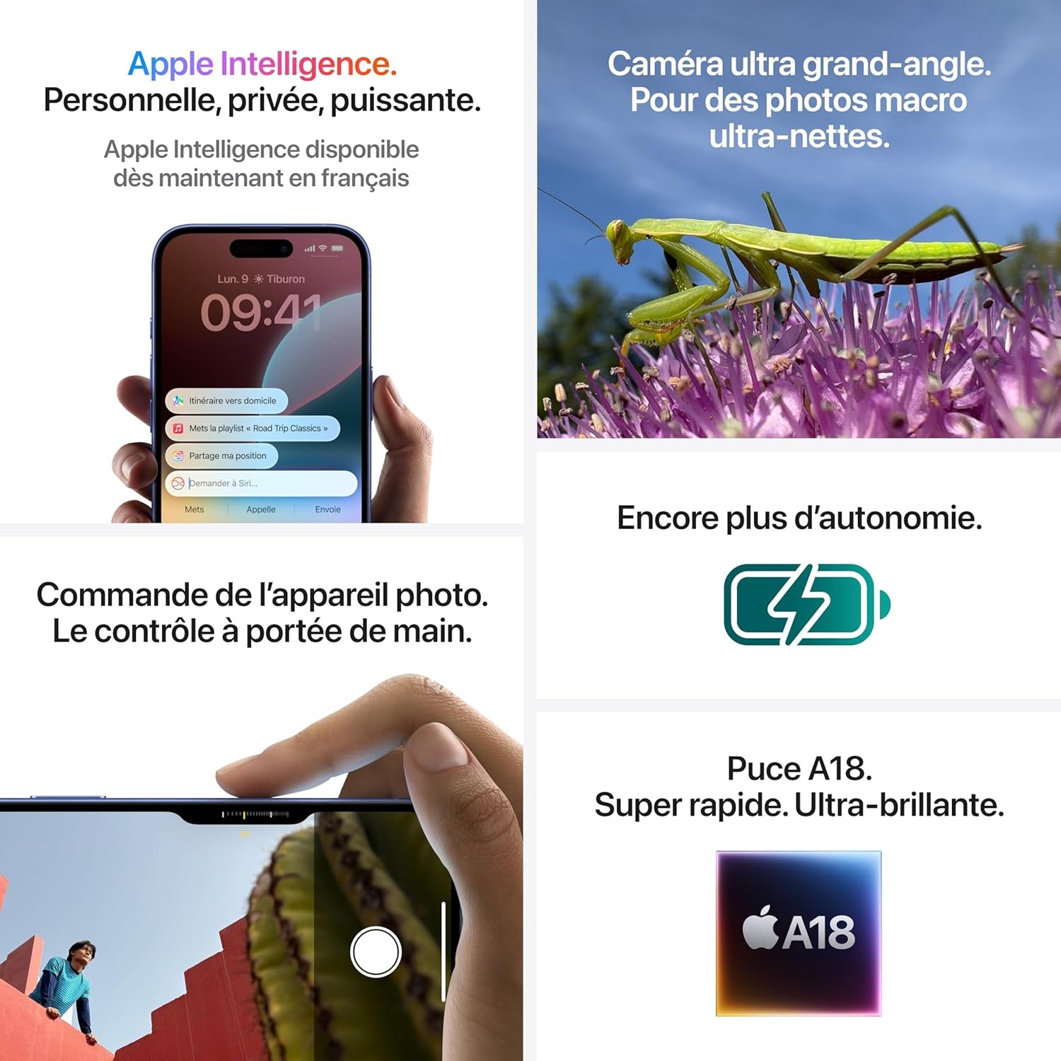 Iphone 16 (128 Go) - Outremer