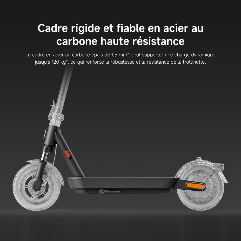 Trottinette Électrique Série 4 & 5 – Modèles Pour Adulte, Moteur Puissant, Grande Autonomie, Pneus Larges, Antivol Intégré Et Connectivité Bluetooth – Noir [Version Française]