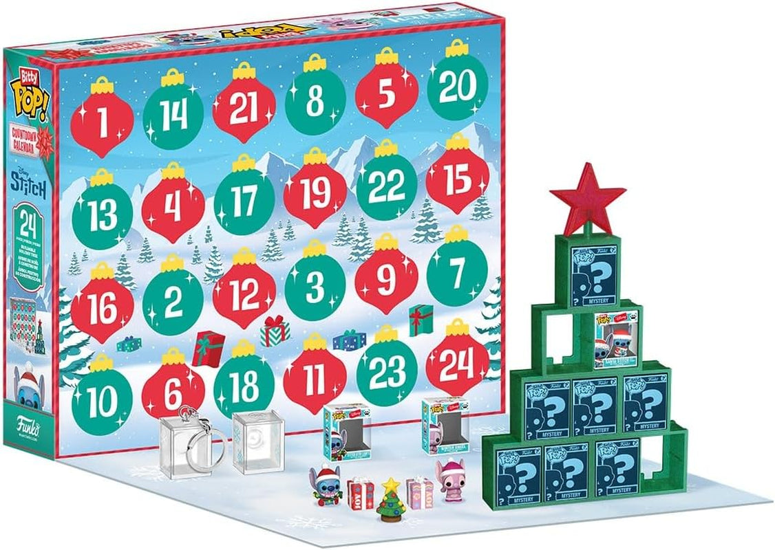 Bitty Pop! Countdown Calendar: Stitch Holiday - Lilo and Stitch- Calendrier De L'Avent - 24 Jours De Surprise - Boîte Mystère