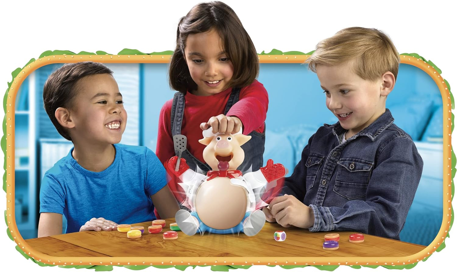 - CUISTO DINGO - Jeu De Société Pour Enfants Dès 4 Ans - Nourris Le Cochon Sans Faire Exploser Son Ventre - Jeu Rigolo Et Familial - À Jouer Entre Amis Ou En Famille - De 2 À 4 Joueurs