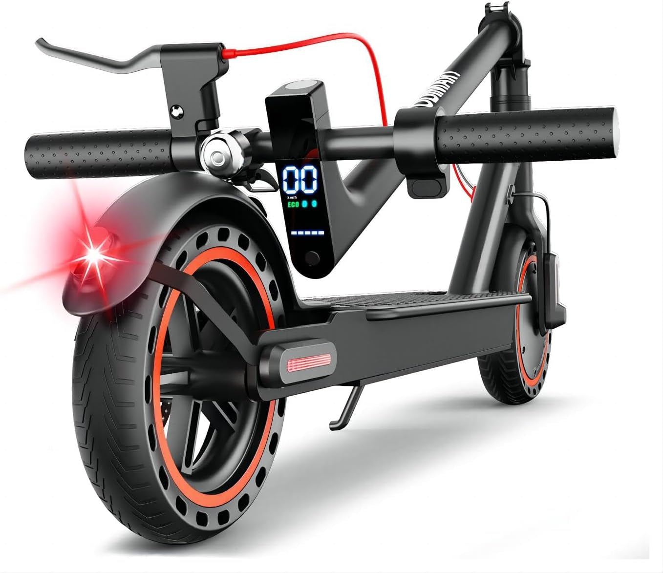 T3 Trottinette Electrique Adulte Antivol Ultra Legere, Moteur 350W/25KM/H Autonomie 35KM Batterie 36V 7.8Ah,Trotinette Électrique Adulte Pliable Pneus Nid D'Abeille Increvables, Charge 120Kg
