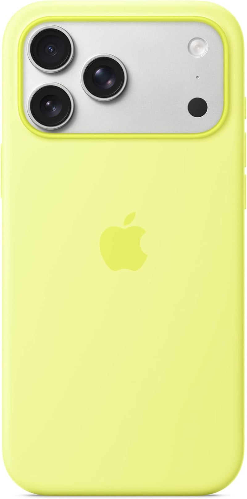 Coque En Silicone Avec Magsafe Pour Iphone 17 Pro Max – Jaune Fluo