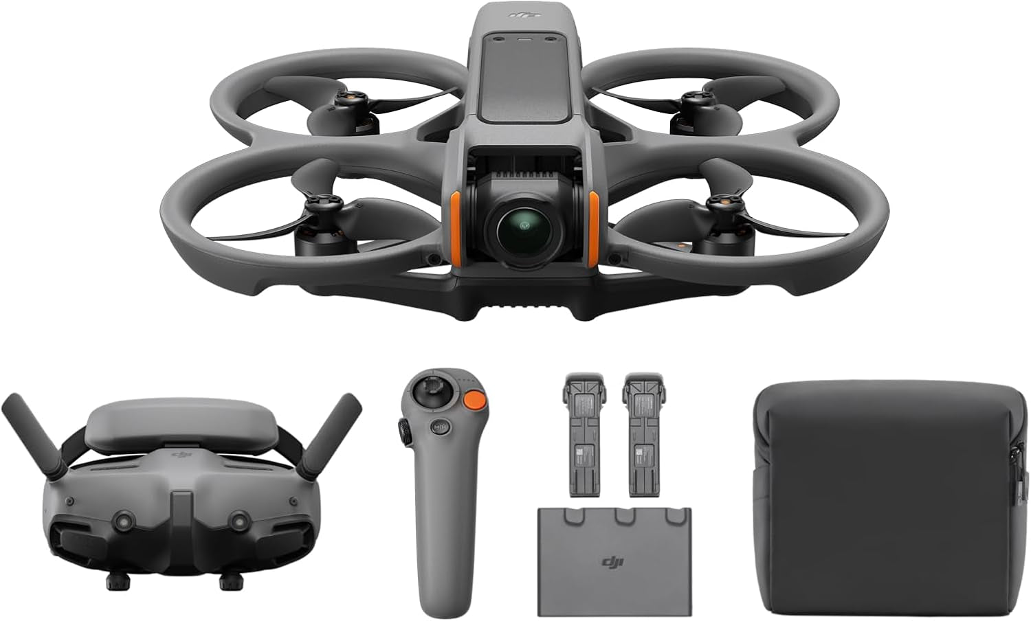 Bundle Fly More Avata 2 (Trois Batteries), Drone FPV Avec Caméra 4K, Acrobaties En Une Touche, Protection D’Hélice Intégrée, Drone Caméra Avec Goggles 3 Et RC Motion 3