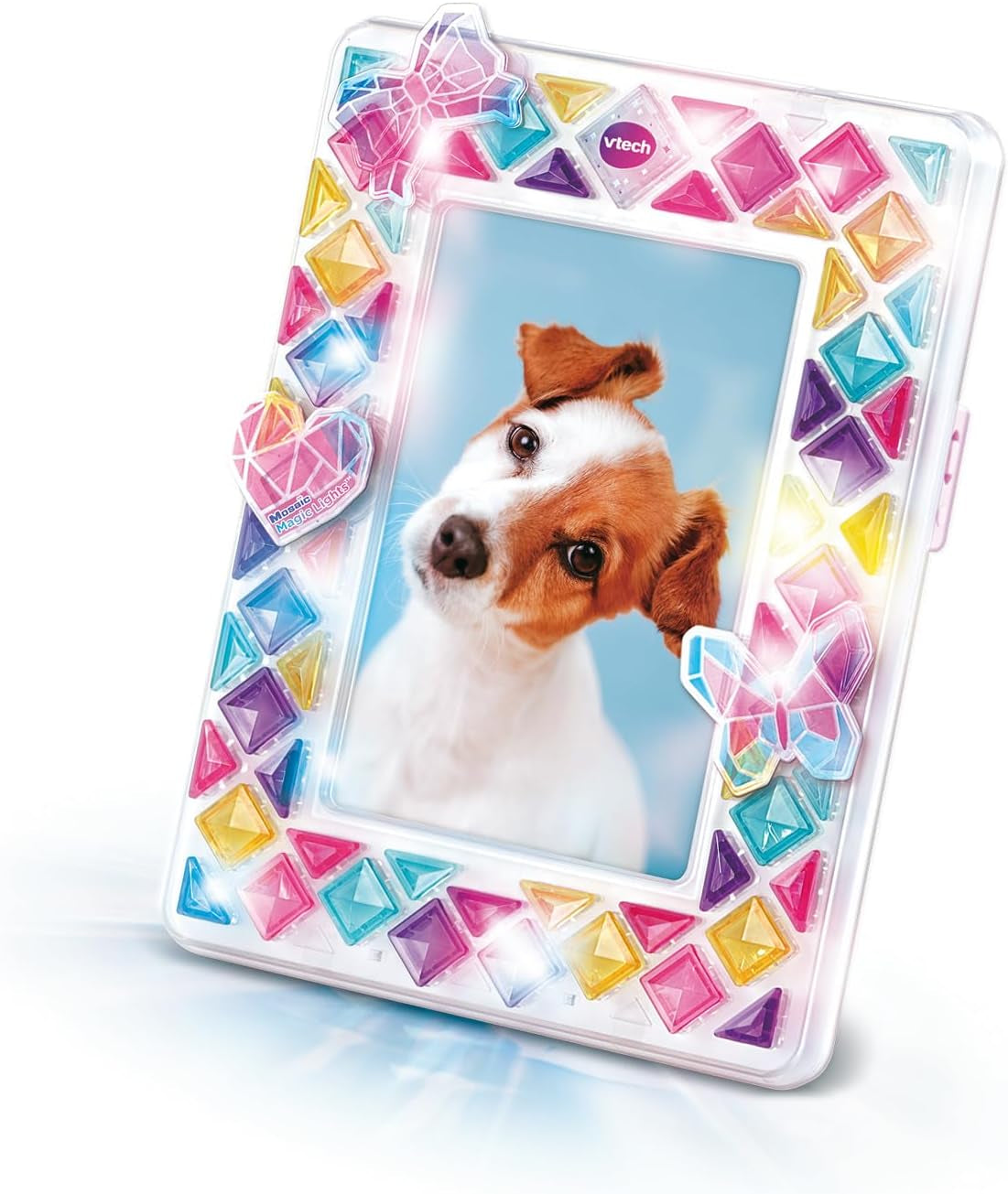 - Mosaïc Magic Lights Cadre Photo - Kit Mosaïque Enfant - Cadre Photo Personnalisable Avec Effets Lumineux Et Musique - Jeu Créatif Et DIY - Cadeau Enfant Dès 5 Ans - Contenu En Français