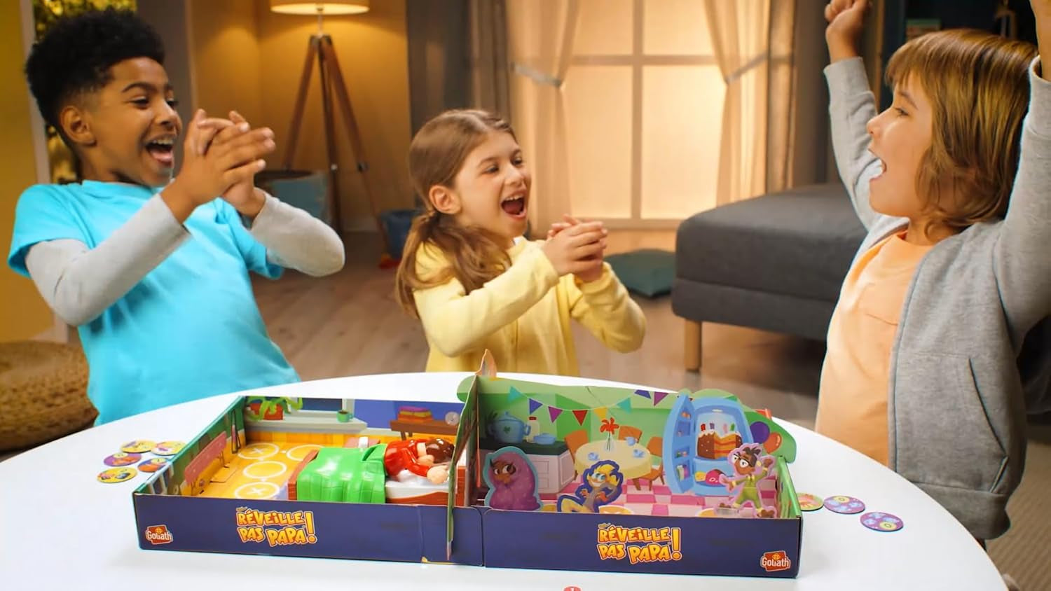 Réveille Pas Papa - Jeux De Société Drôle Pour Enfants - a Partir De 4 Ans - Développant Concentration, Réflexion Et Motricité - a Jouer En Famille Ou Entre Amis - 2 À 6 Joueurs