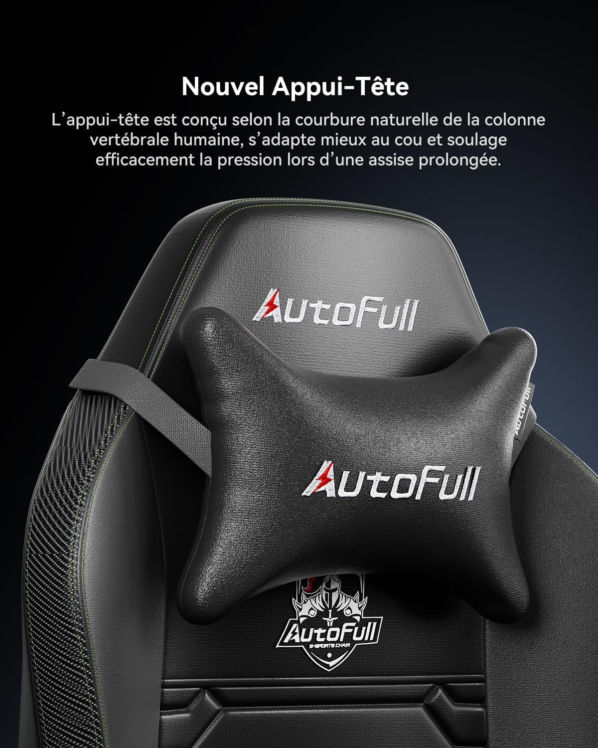 C3 Chaise Gaming Chaise Gaming Ergonomique Avec Coussin Lombaire En Velours, Accoudoirs 3D Réglables, Cuir Résistant & Style Course - Inclinaison 160° Et Repose-Pieds Intégré (Noir)