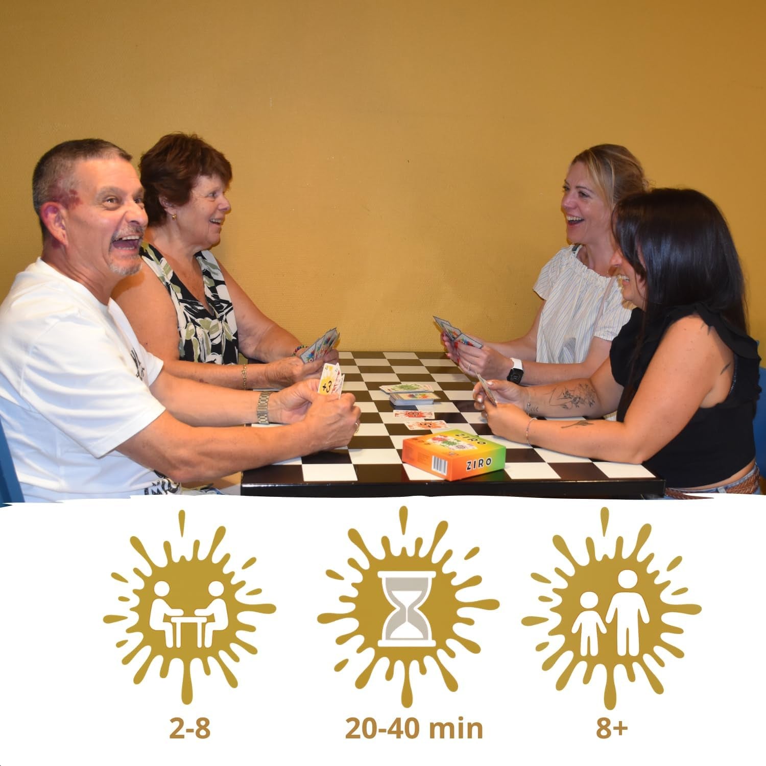 Ziro – Jeu De Cartes Amusant Et Tactique | Jeu De Société Familial Et Rapide | Idéal Pour Soirées Entre Amis Et Voyages | Dès 8 Ans