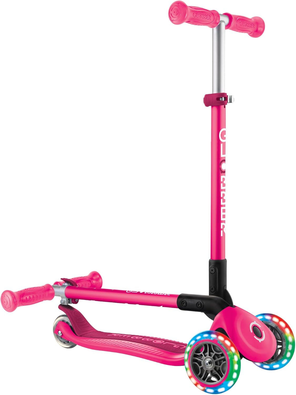 - PRIMO FOLDABLE LIGHTS - Trottinette Pliable, Lumineuse À 3 Roues Pour Les Enfants Âgés De 3 À 6 Ans +