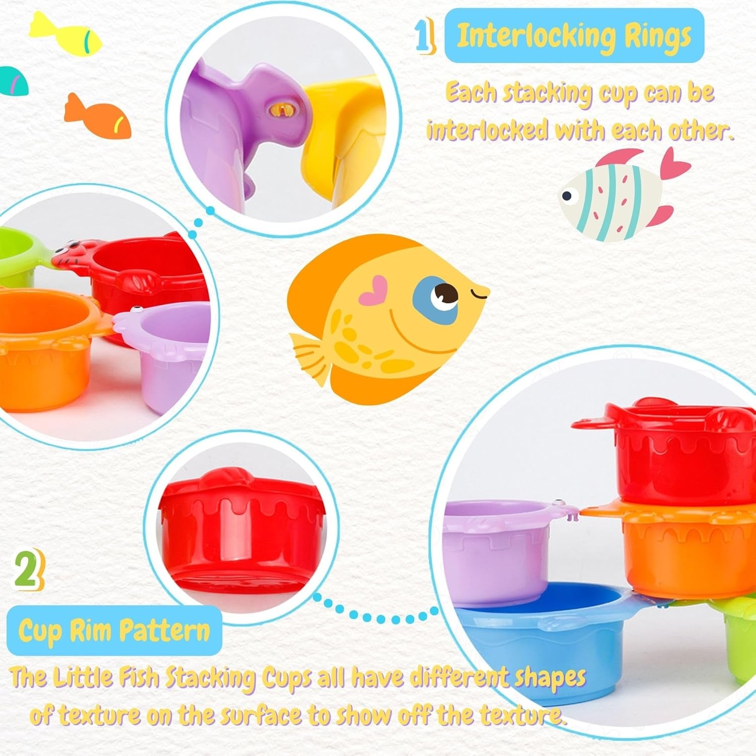 Set De Jouet De Bain Bébé, Jeux De Bain Pour Bebe Enfant, 25Pcs Jouets De Bain, Sac De Rangement Inclus, Jouet D'Éveil, Jouets Éducatifs, Coffret Cadeau Pour Bébés De plus De 6 Mois