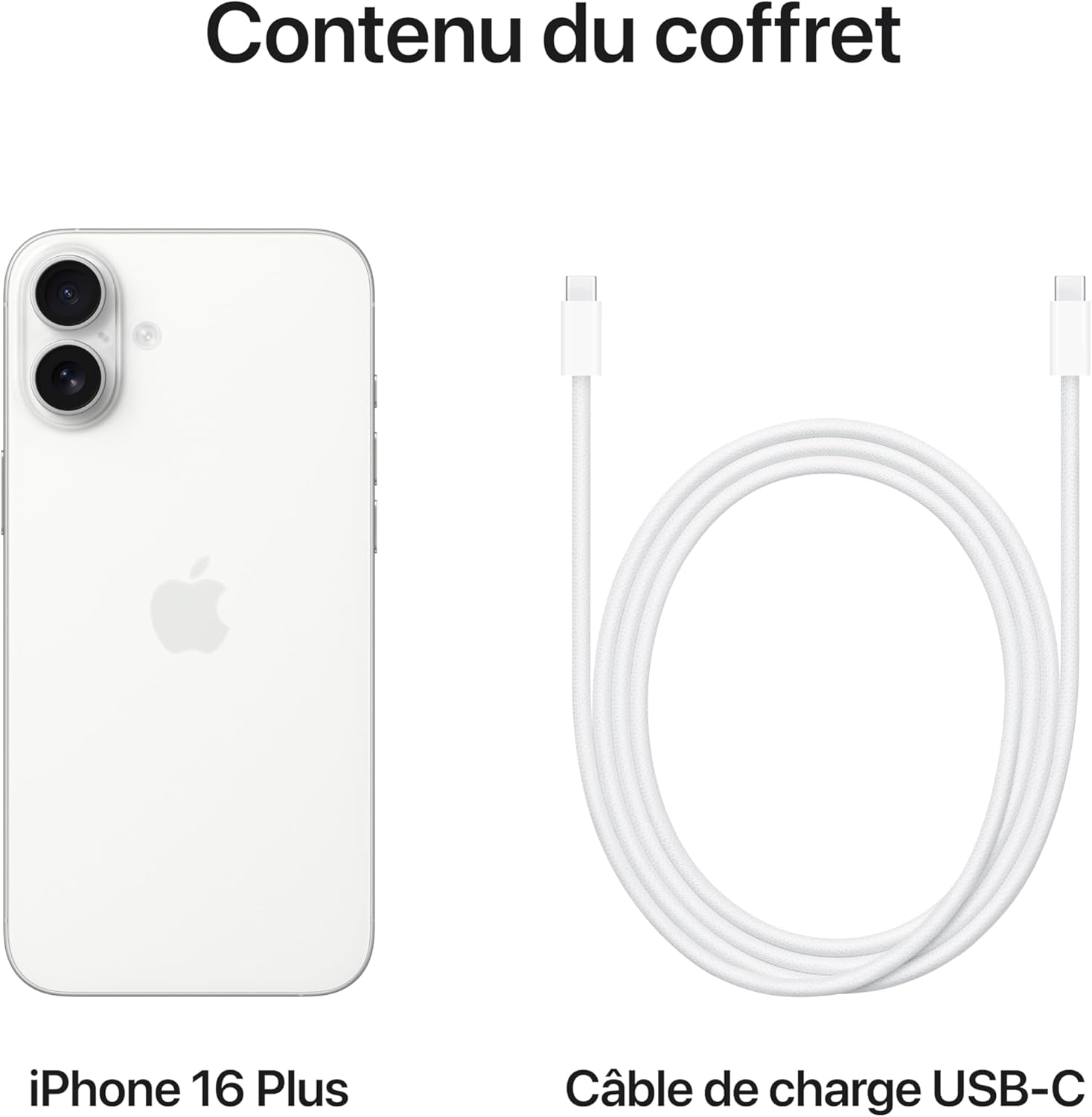Iphone 16 plus (256 Go) - Blanc
