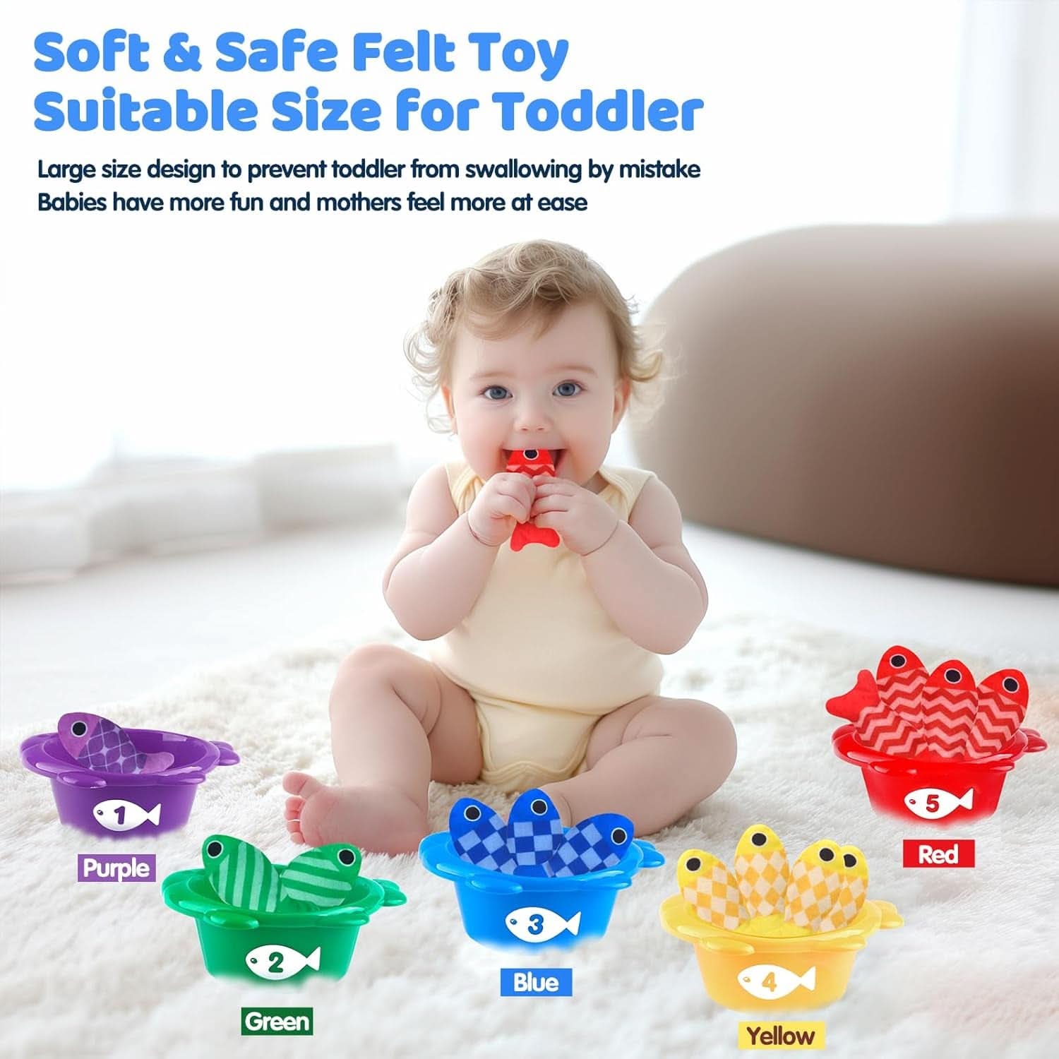 Jouet Bebe 1 an Jeux Montessori 1-3An Pêche a La Ligne Pour Enfant 1 2 3 Ans Fille Garçon Jouet Cadeau Enfant Cadeau Bebe 1 an Jouet Enfant 1 2 3 An