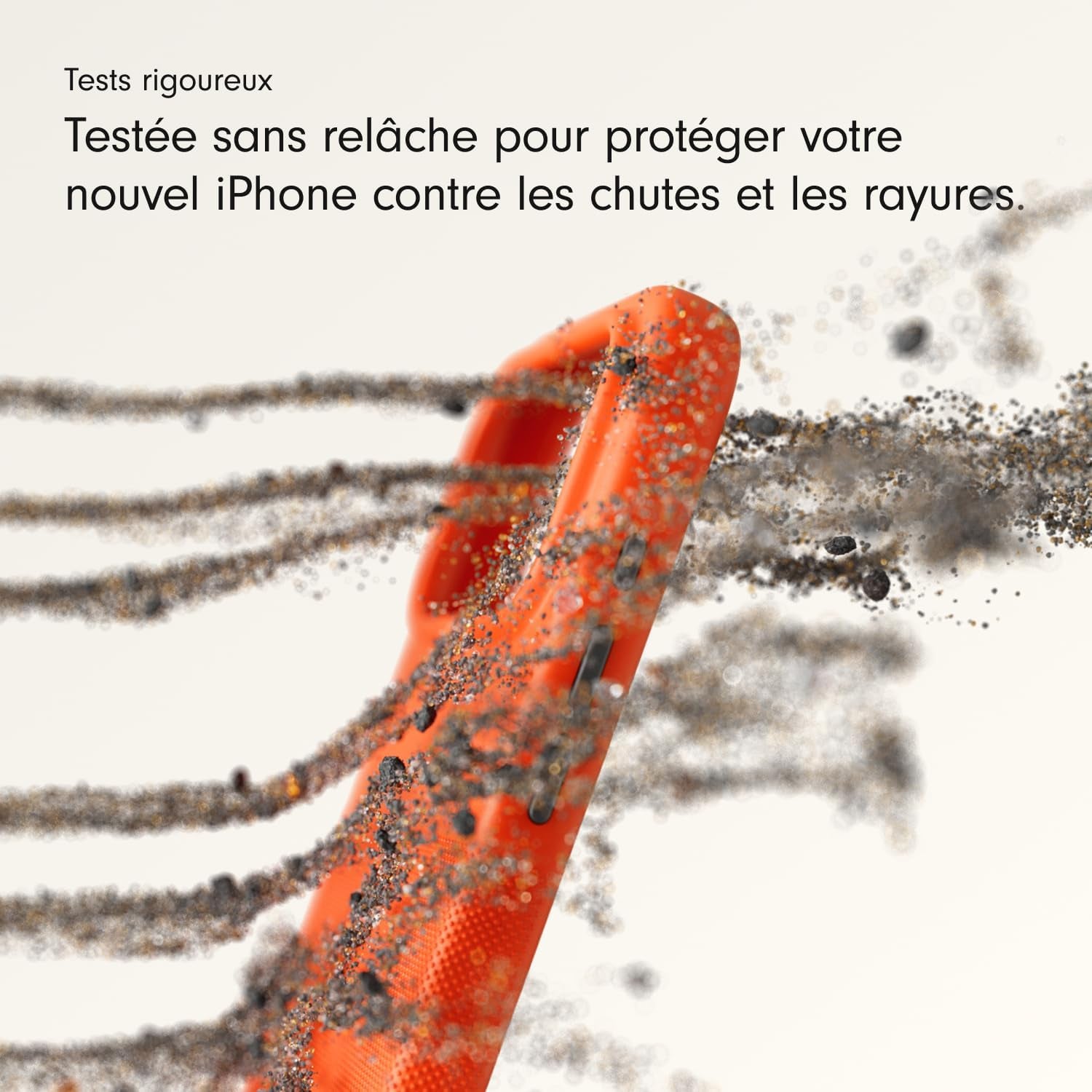 Coque Haute Résistance Pour Iphone 17 Équipée Magsafe Avec Commande De L'Appareil Photo, Protection Contre Les Chutes Et Les Rayures, Fini Mat Texturé - Orange Sierra