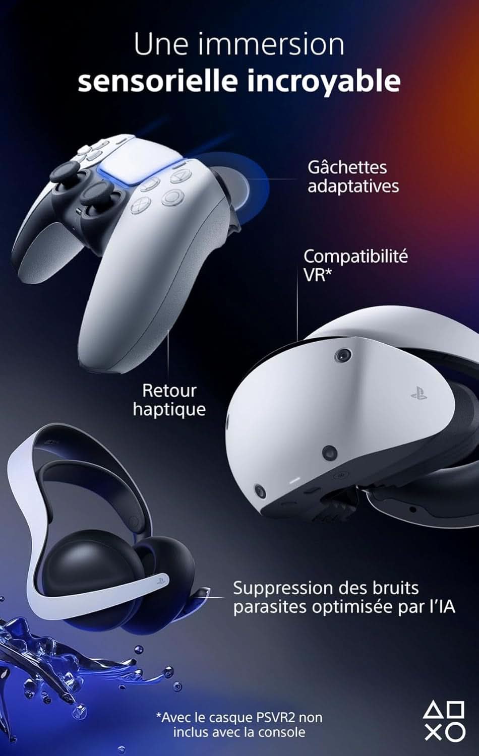 Sony, 5, PS5 Edition Pro 2TB, Avec 1 Manette Sans Fil Dualsense, Couleur : Blanche