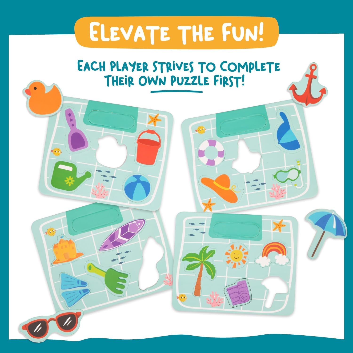 Jeu De Pêche Magnétique En Bois Pour Enfants Dès 2 Ans - Jouet Magnétique Ludique Pour Tout-Petits De 2 3 Ans - Jeu Montessori De Pêche À La Ligne Avec Puzzle - Cadeau Pour Fille Et Garçon