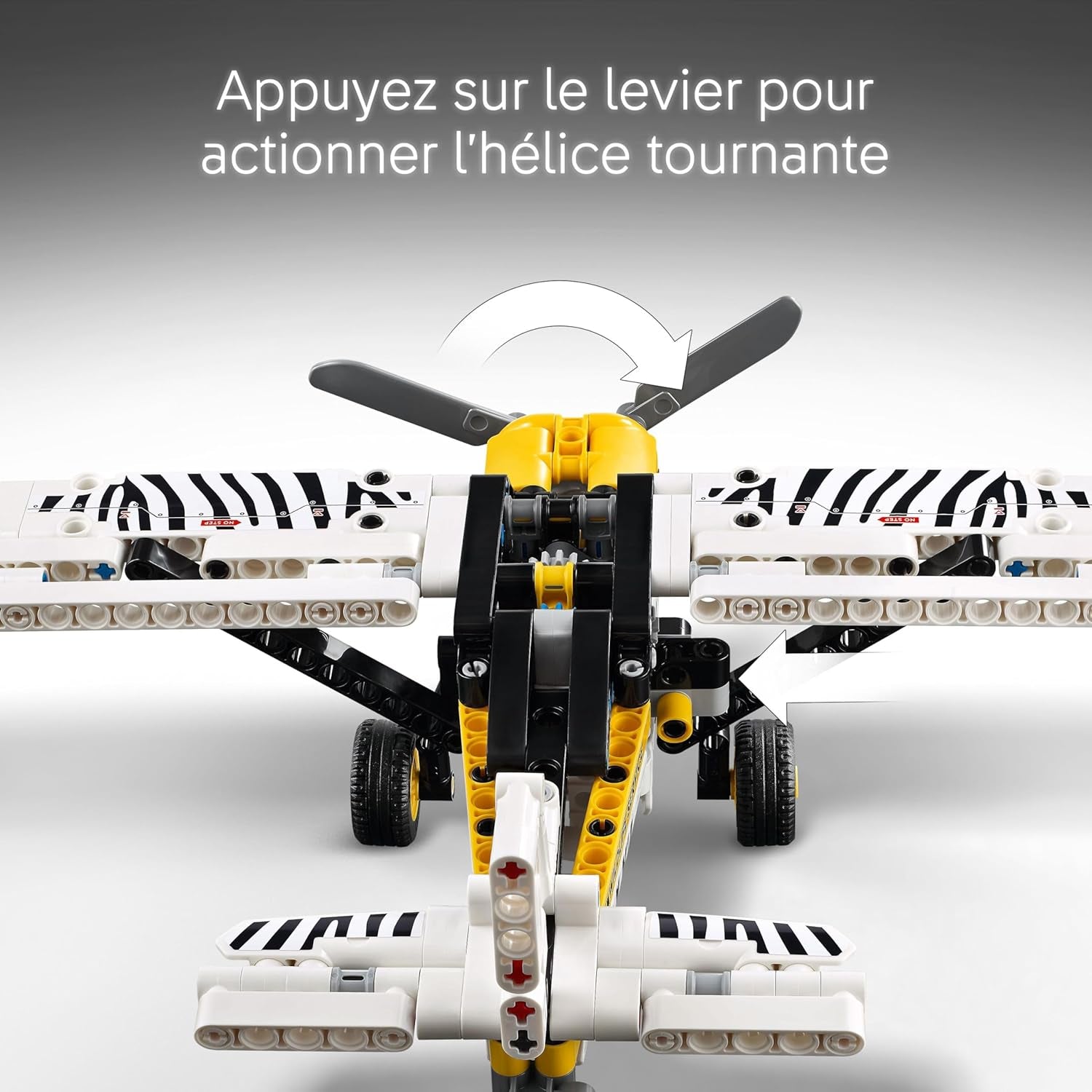 Technic L’Avion De Brousse - Jeu De Construction Pour Garçon Et Fille Dès 8 Ans - Maquette Avec Moteur 4 Cylindres À Pistons Et Hélice - Idée Cadeau Pour Enfants Passionnés De Mécanique 42198
