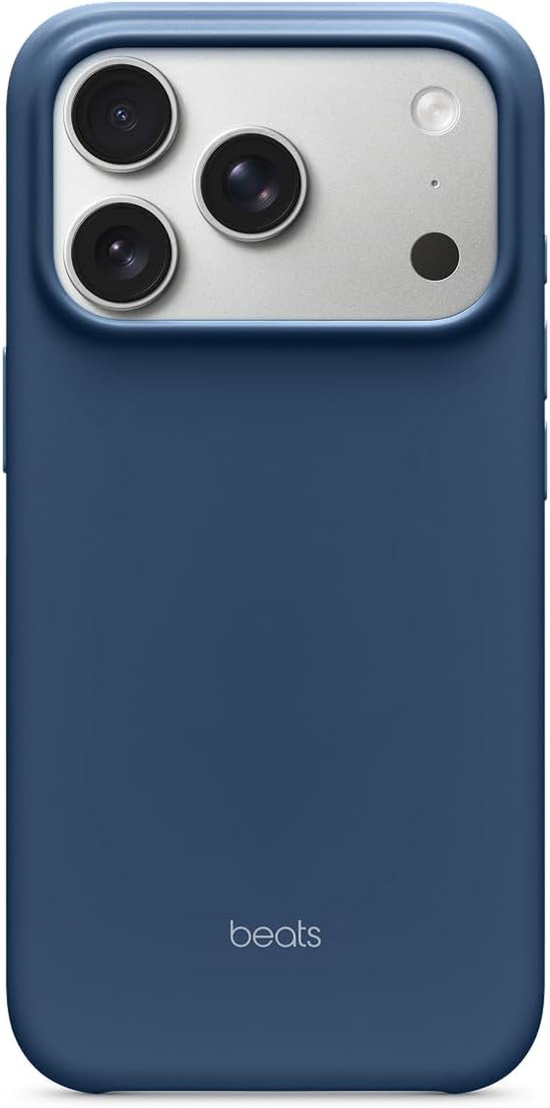 Coque Pour Iphone 17 Pro Équipée Magsafe Avec Commande De L'Appareil Photo, Fini Mat, Doublure En Tissu Microfibre - Bleu Basalte