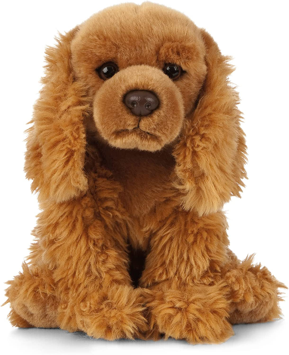 Living Nature, Peluche Cocker Spaniel Marron, Chien En Peluche Doux, Réaliste Jouets Animaux De Compagnie, Peluches Chiens À Collectionner, Doudou Cocker, Idée Cadeau Pour Enfants, 22 Cm