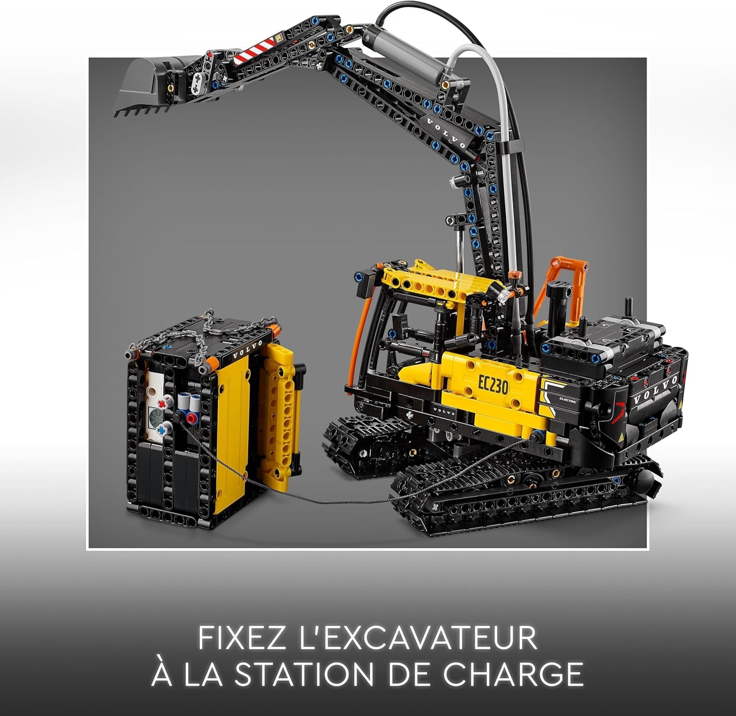 Technic Camion Volvo FMX Et Pelleteuse Électrique EC230 - Jouet Voiture Pour Enfants - Véhicules À Offrir Aux Garçons Et Filles De 10 Ans Et plus Passionnés D'Engins De Chantier 42175