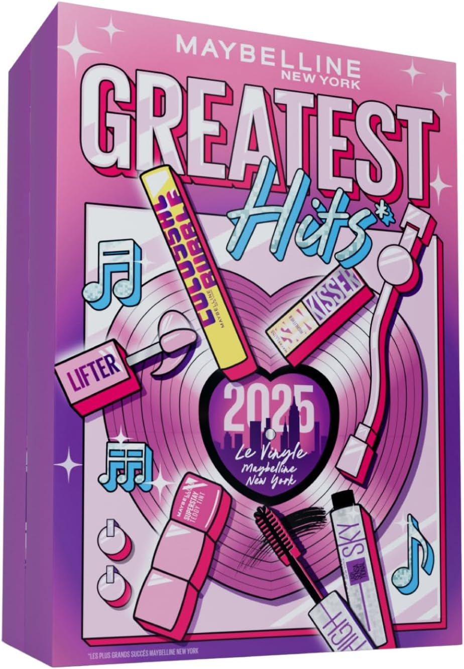 – Calendrier De L'Avent 2025 – Coffret 24 Produits De Maquillage – Grand Format – Teint, Regard, Lèvres & Ongles