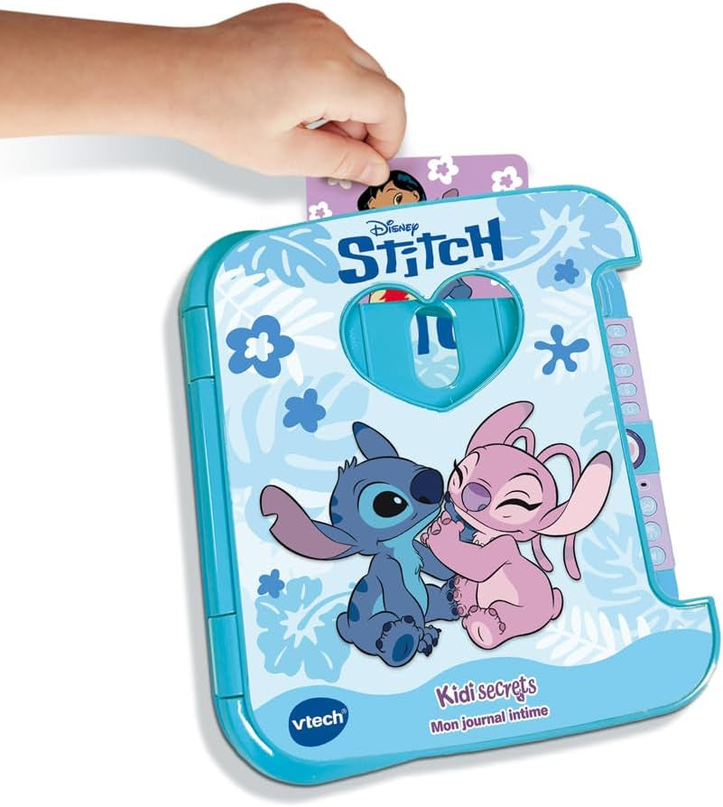 - Disney, Kidisecrets Mon Journal Intime Stitch - Journal Intime Électronique Avec Code, Carnet Secret, Feutre Et 5 Jeux - Jouet Lilo Et Stitch - Cadeau Enfant Dès 5 Ans - Contenu En Français