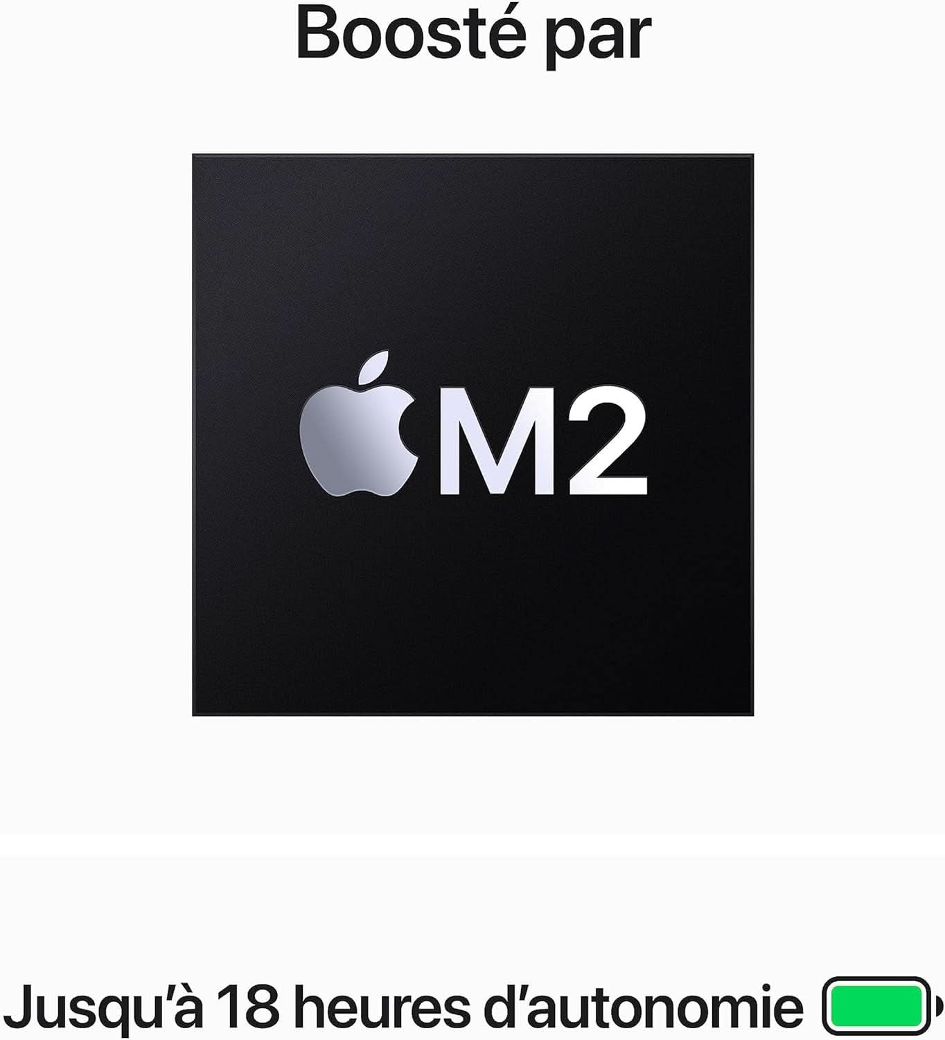 2023 Macbook Air Portable Avec Puce M2 : Écran Liquid Retina De 15,3 Pouces, 8 Go De RAM, 512 Go De Stockage SSD, Caméra Facetime HD 1080P. Compatible Avec L’Iphone/Ipad ; Minuit