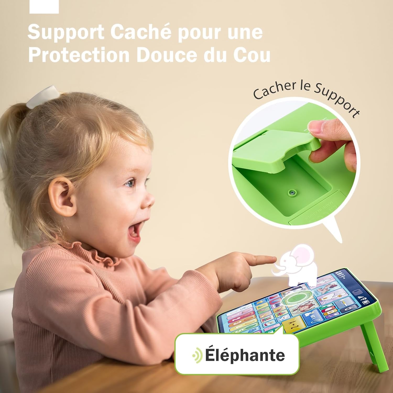 Jouet Bebe 1 an Musique Tablette Éducative Enfants Et 39 Touches Interactives, Ordinateur Enfant Tablette D'Apprentissage Jeux D Eveil Bebe Jouet Enfant 1 an Cadeau Bebe 1 2 3 Ans