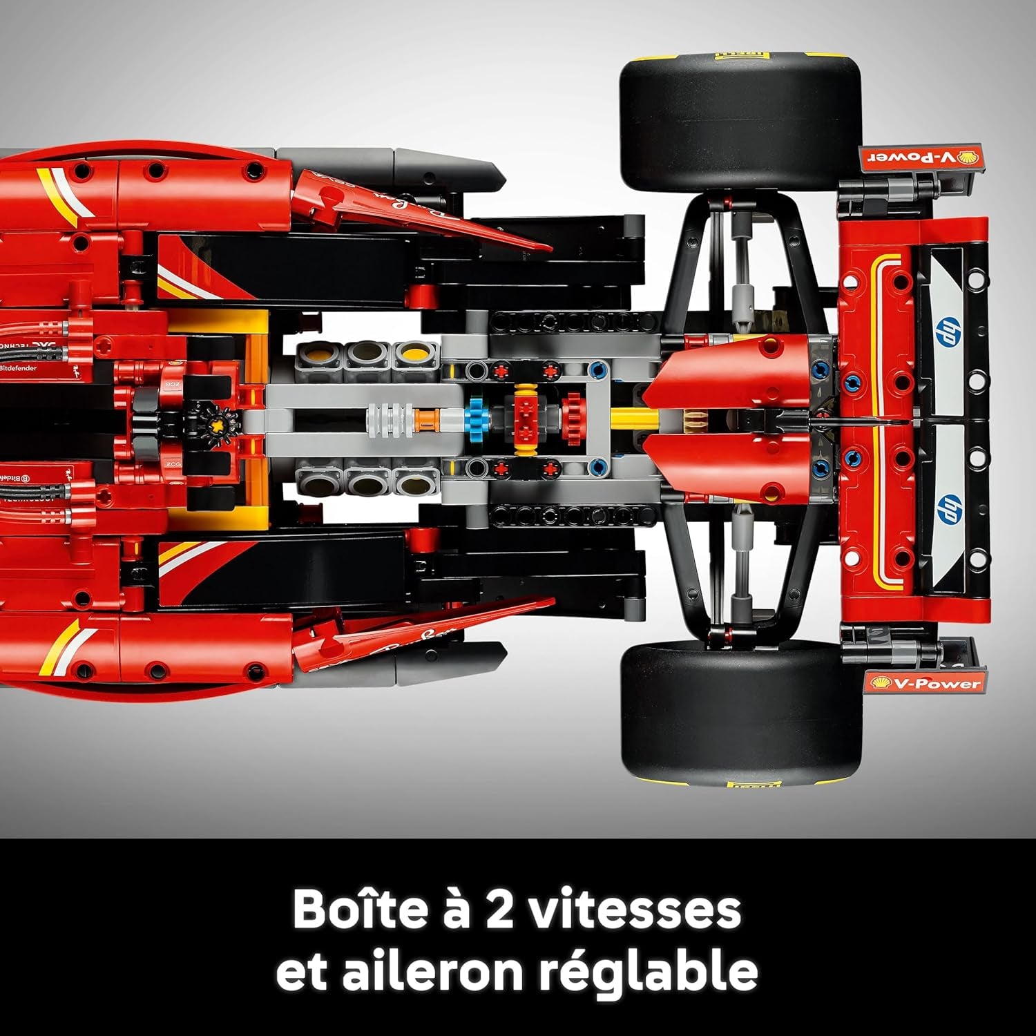 Technic F1 Ferrari SF-24 - Maquette De Voiture De Course Collector À Échelle 1/8 - Inclut Moteur V6, Boîte De Vitesses, DRS & Volant - Activité De Noël - Idée Cadeau Adulte & Adolescent 42207
