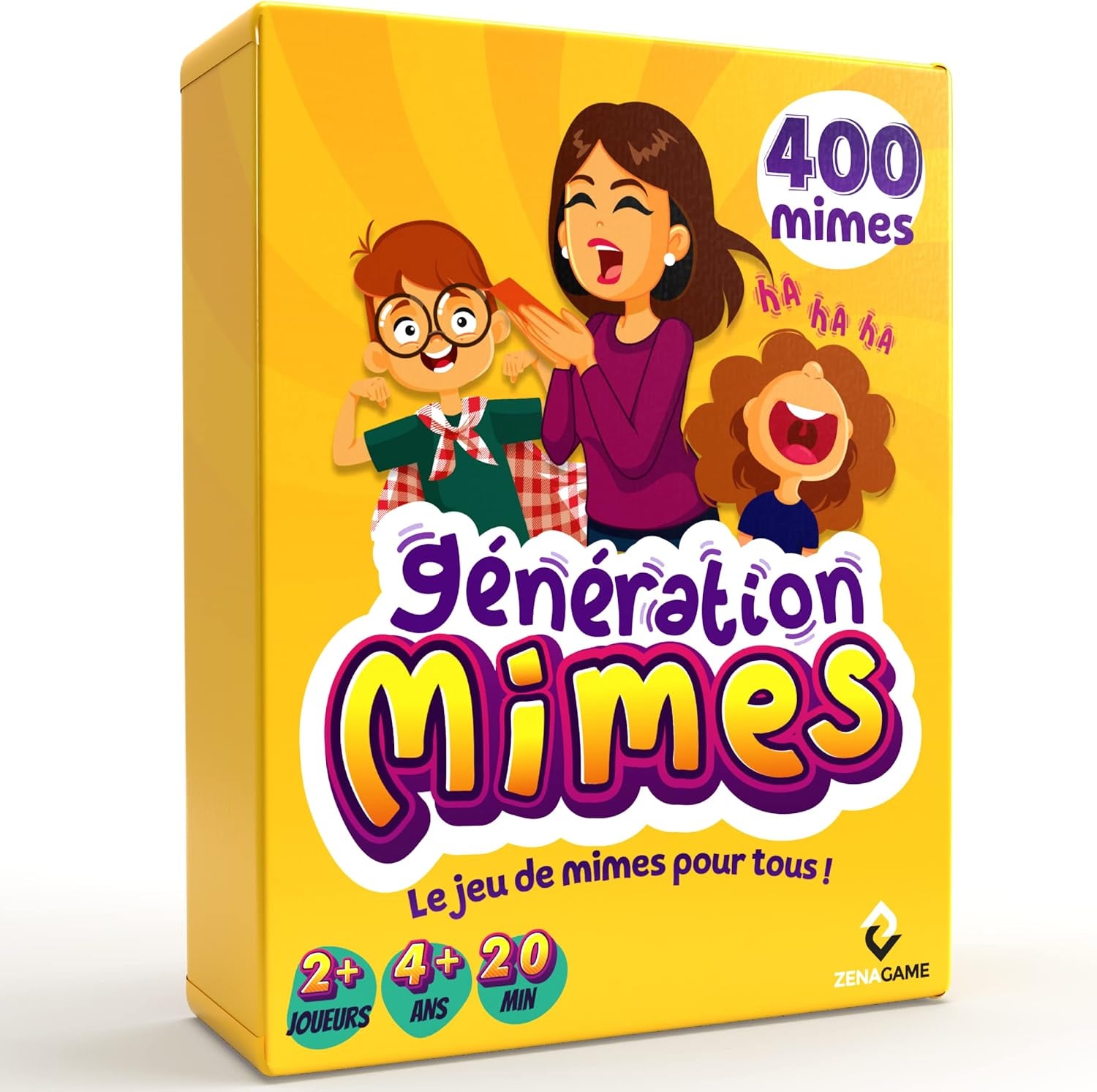 Génération Mimes Jeux De Société Enfant Et Adultes - Jeu D'Ambiance Famille - Jeu De Mimes - Jeu De Cartes Dès 4 Ans