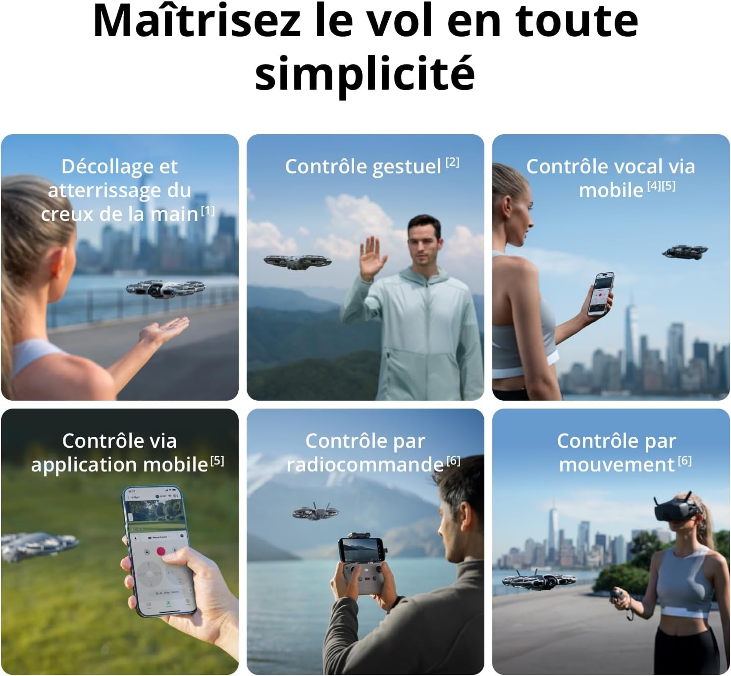 Neo 2 (Drone Seul), Léger & Pliable, Décollage & Atterrissage Du Creux De La Main, Contrôle Gestuel, Activetrack, Détection Obstacles Omnidirectionnelle, Drone 4K Pour Débutants