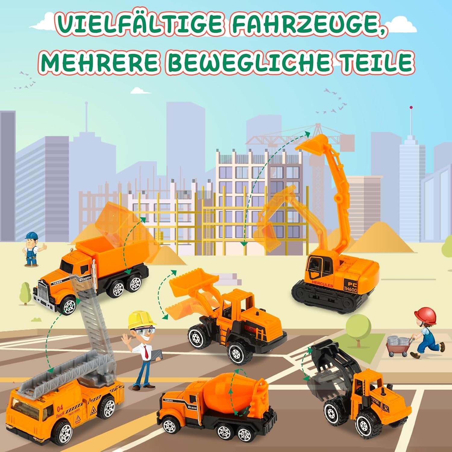 Calendrier De L'Avent 2025 Voiture - Jouet Enfant 3 4 5 6 Ans Voiture Enfant 2-6 Ans Garçon Cadeau Garcon 2-6 Ans Petite Voitur Garçons 3-6 Ans Cadeau Anniversaire 3-6 Ans Garcon