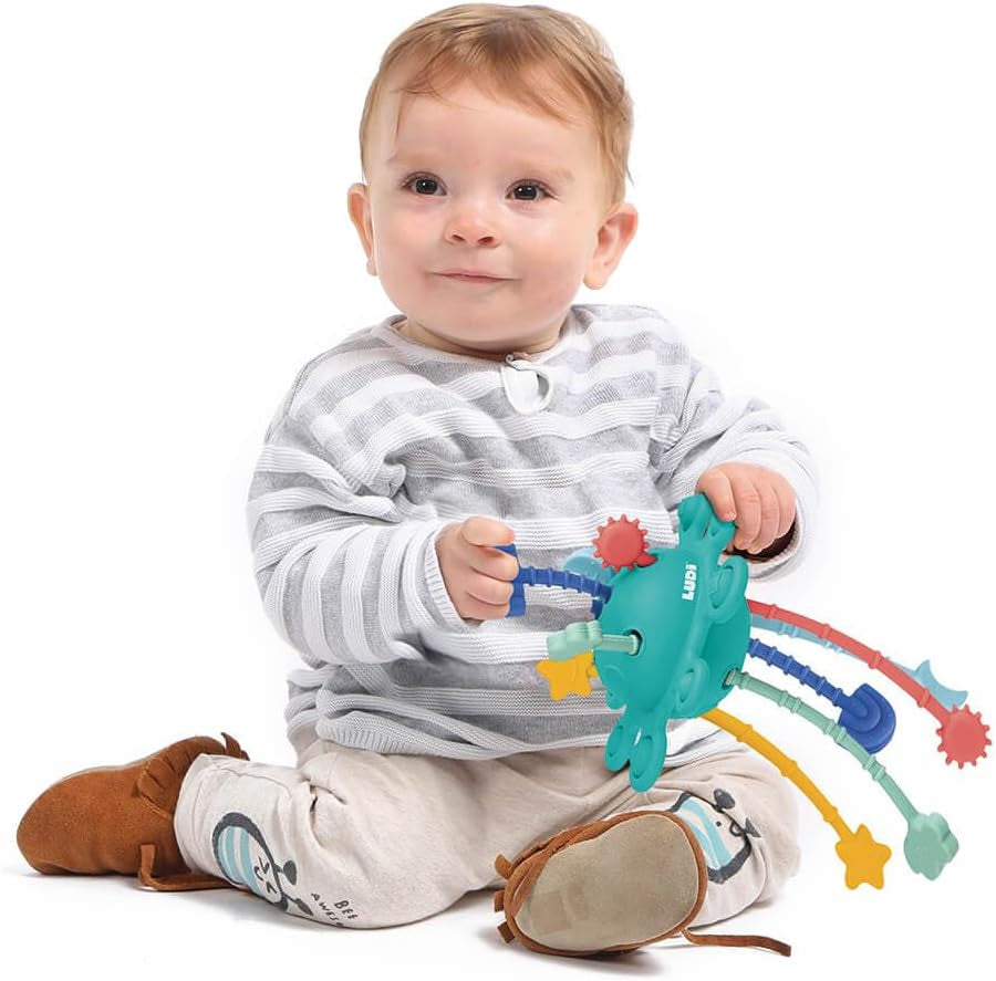 - Zippy Toy - Jouet De Stimulation Multisensorielle - Différentes Textures - Ergonomique - Matière Souple - Dès 10 Mois - Soulage La Poussée Dentaire - Dextérité Et Motricité - 14X21X14 Cm